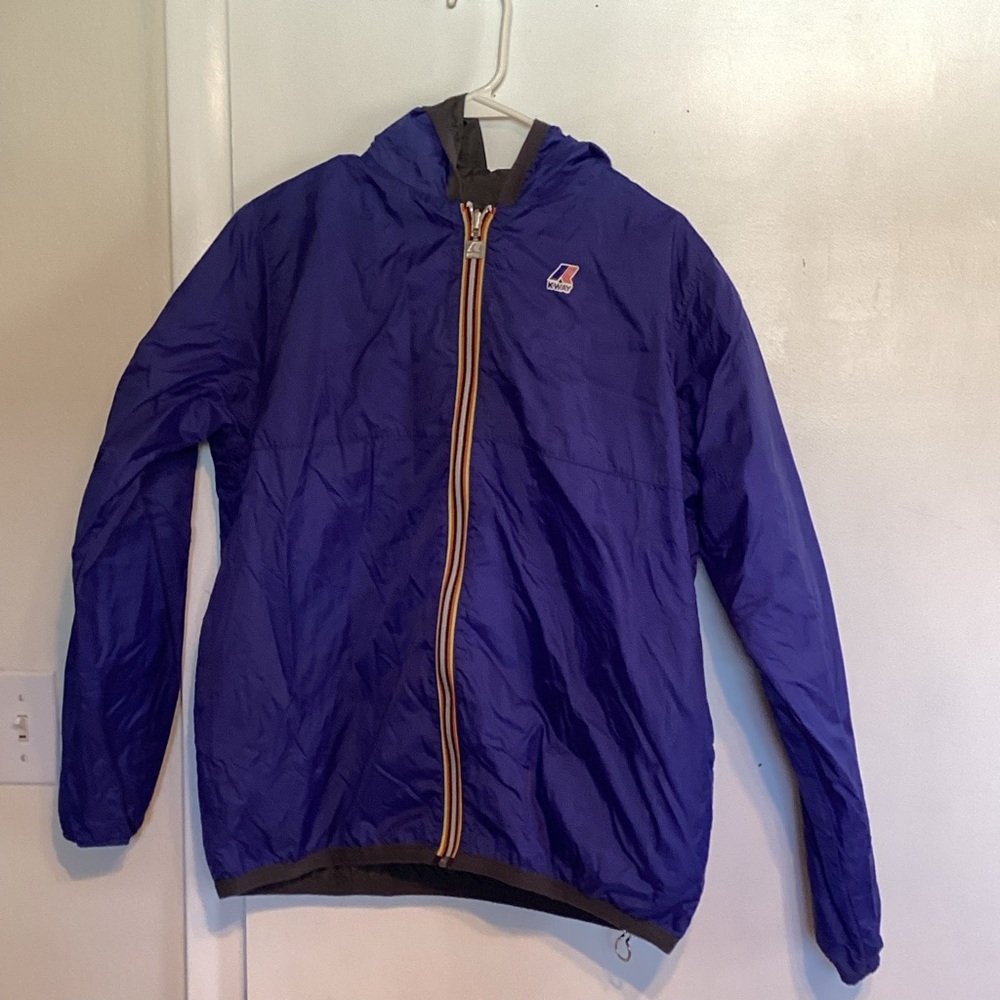 K-Way Blue Hooded Jacket sz 14y